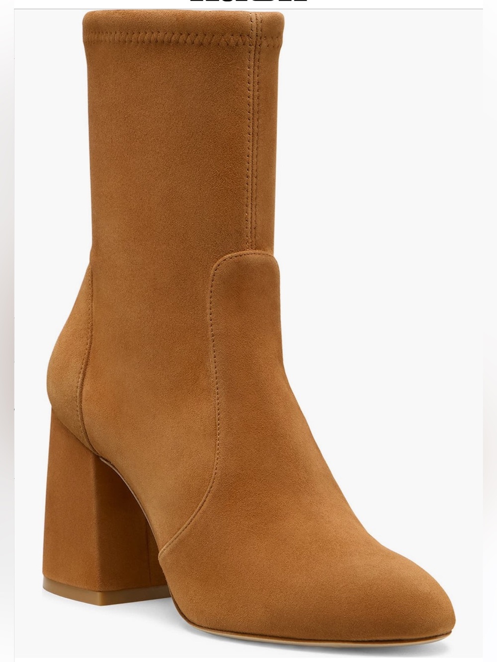 Stuart Weitzman Essentialist Stretch Bootie Suede Hazel Womens